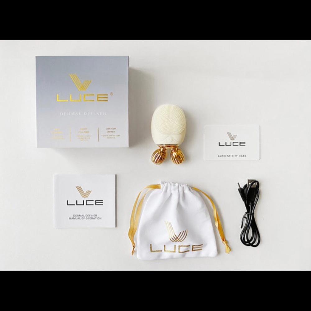 LUCE Dermal Definer, Facial Cleansing + Roller